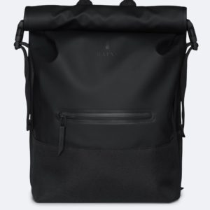 Buckle Rolltop Rucksack Backpacks Black x crop center